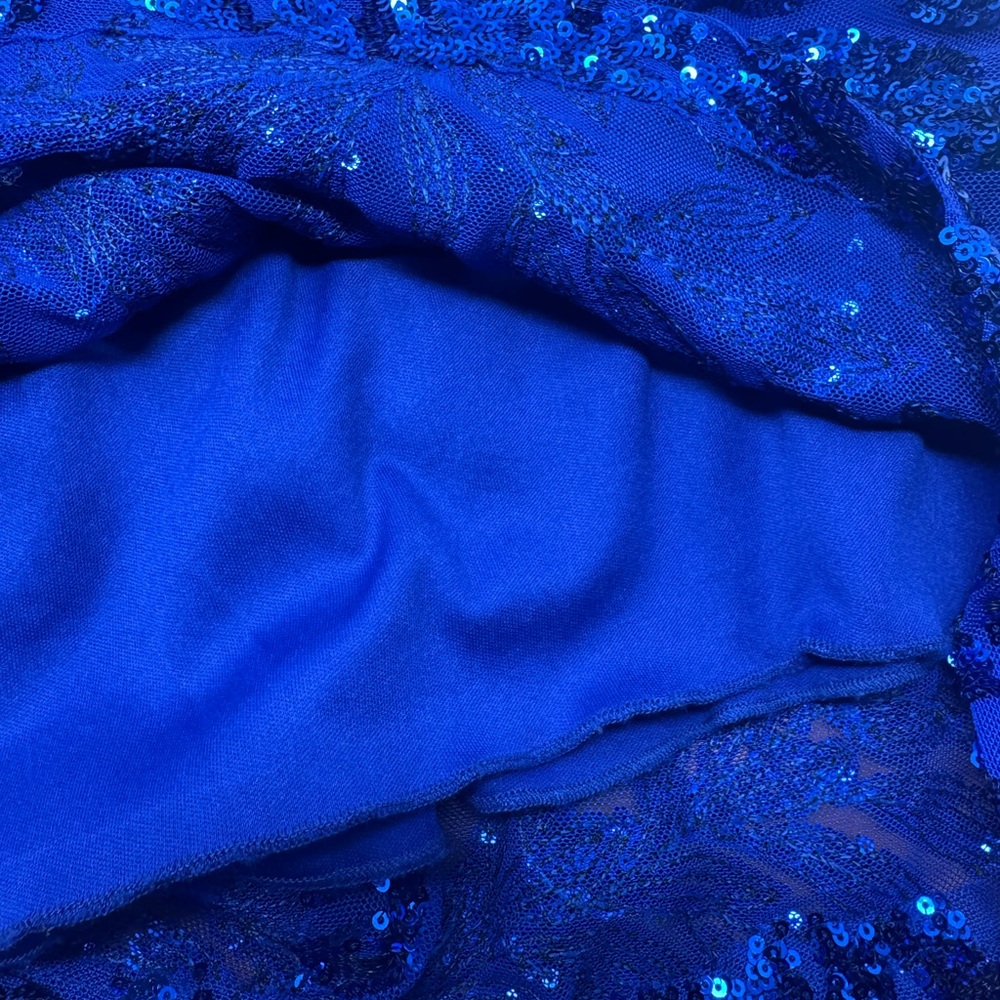 Windsor Blue One Shoulder Dress - Picture 3 of 6